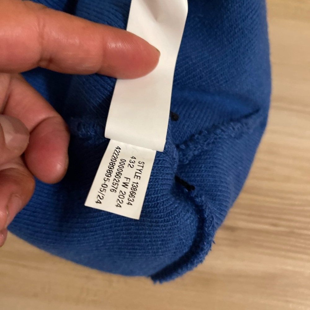 Under Armour Royal Blue Beanie with Black Pom-Pom Mens - Picture 5 of 7